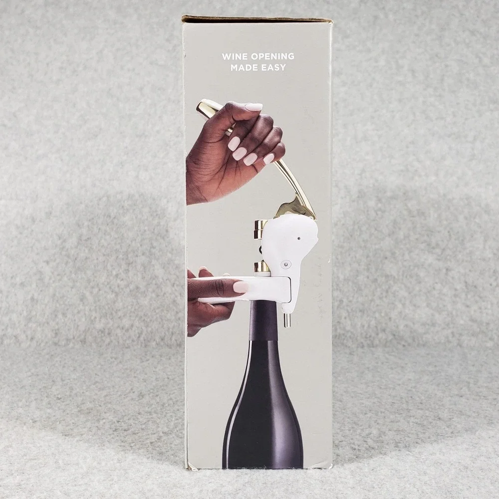 Rabbit Lever Corkscrew‎ White Wine Bottle Opener NIB Quiet Luxury Chic Gourmet